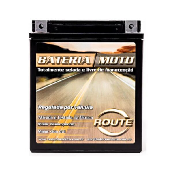 Bateria De Moto Route 7Ah 12V YTX7L-BS