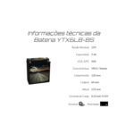 Bateria Moto Yamaha Xtz 125 Yamaha Crypton 105 Sandown Hunte