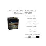 Bateria Route XTZ18S Boulevard C1500 M1500 Xtz18s Route 18ah
