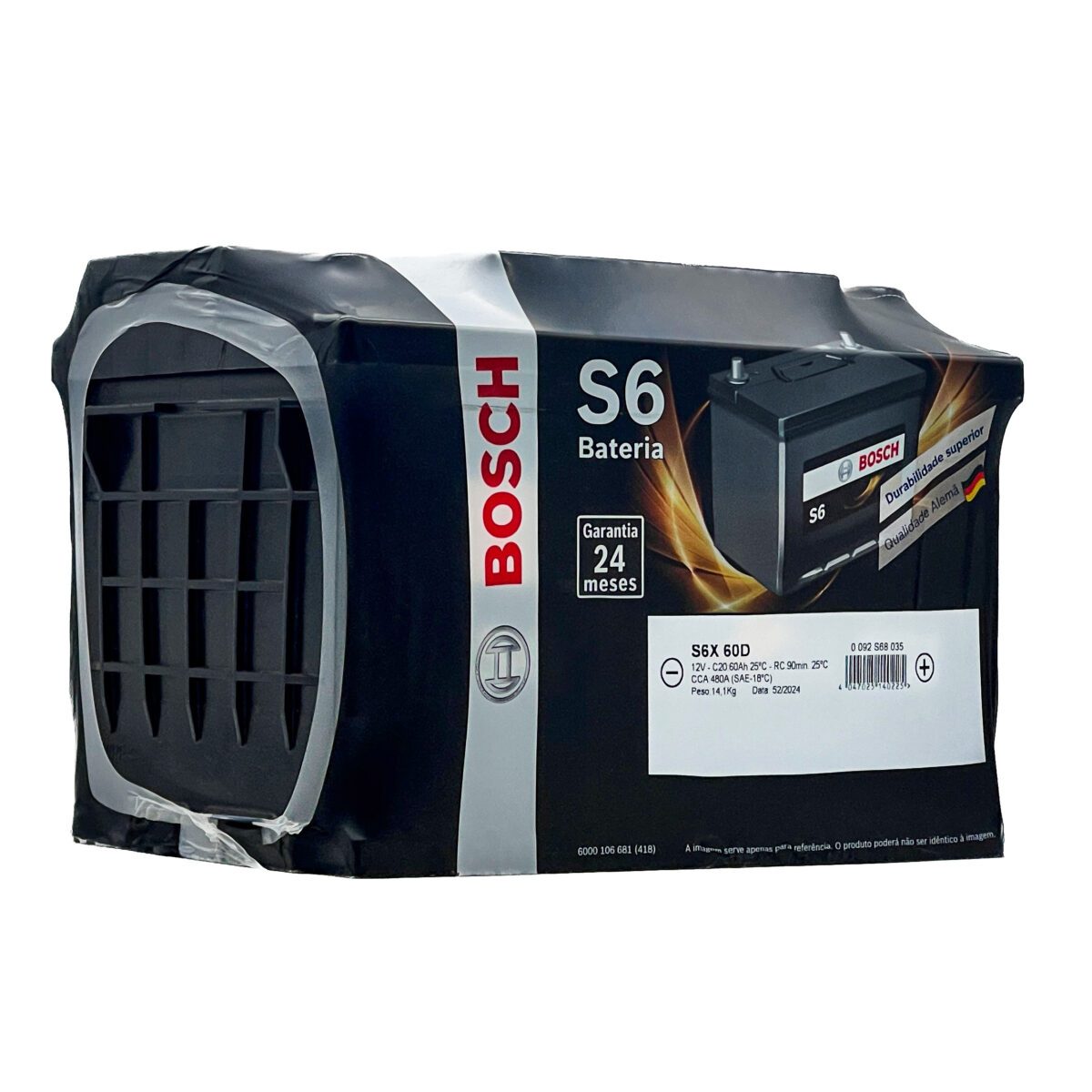 Bateria Bosch S6X60DH 60ah Para Argo, H-RV - Imagem 4