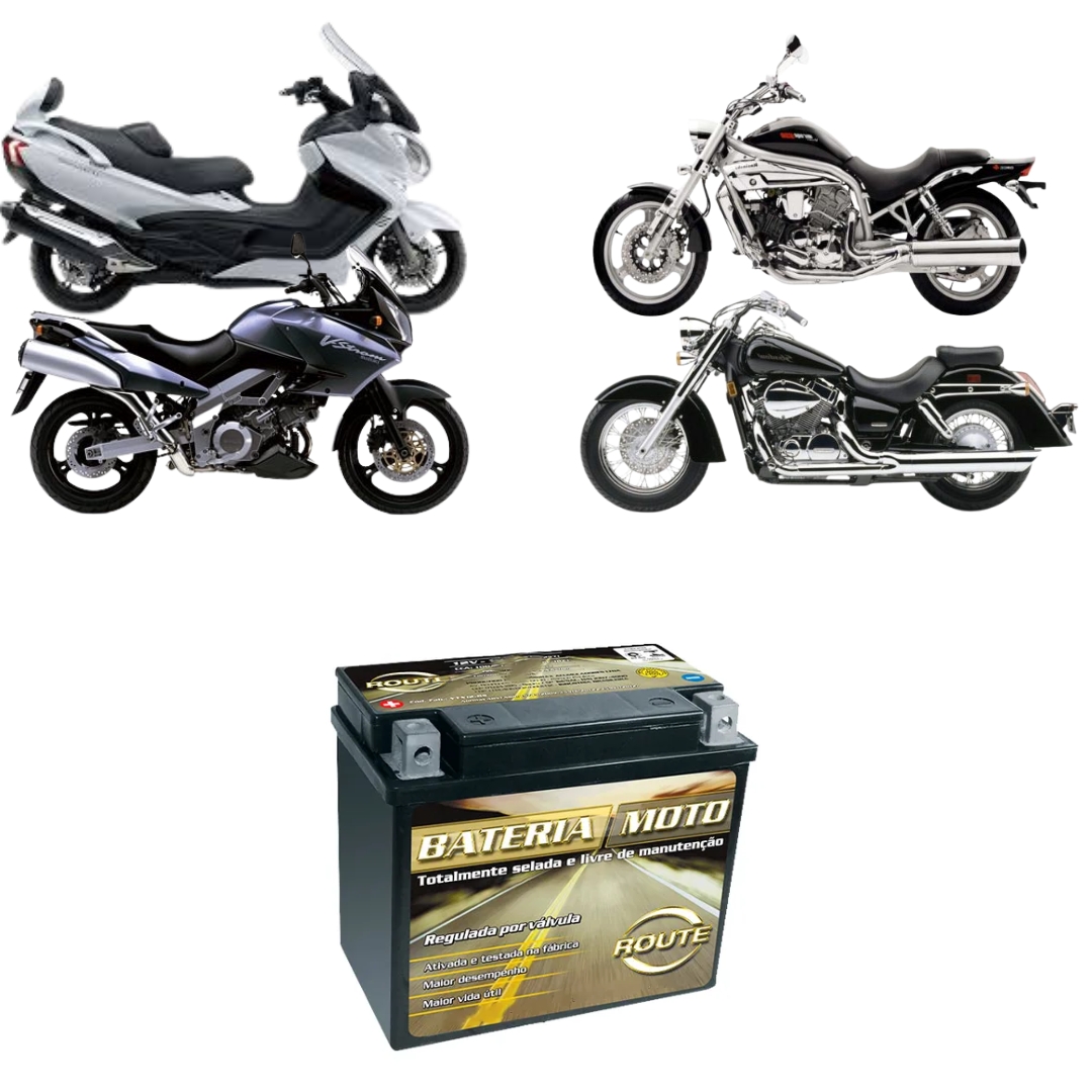 Bateria Route YTX14-BS Moto Kasinski Mirage 250 Gtr Comet 250 C/ Injeção Bateria Route YTX14-BS Moto Kasinski Mirage 250 Gtr Comet 250 C/ Injeção