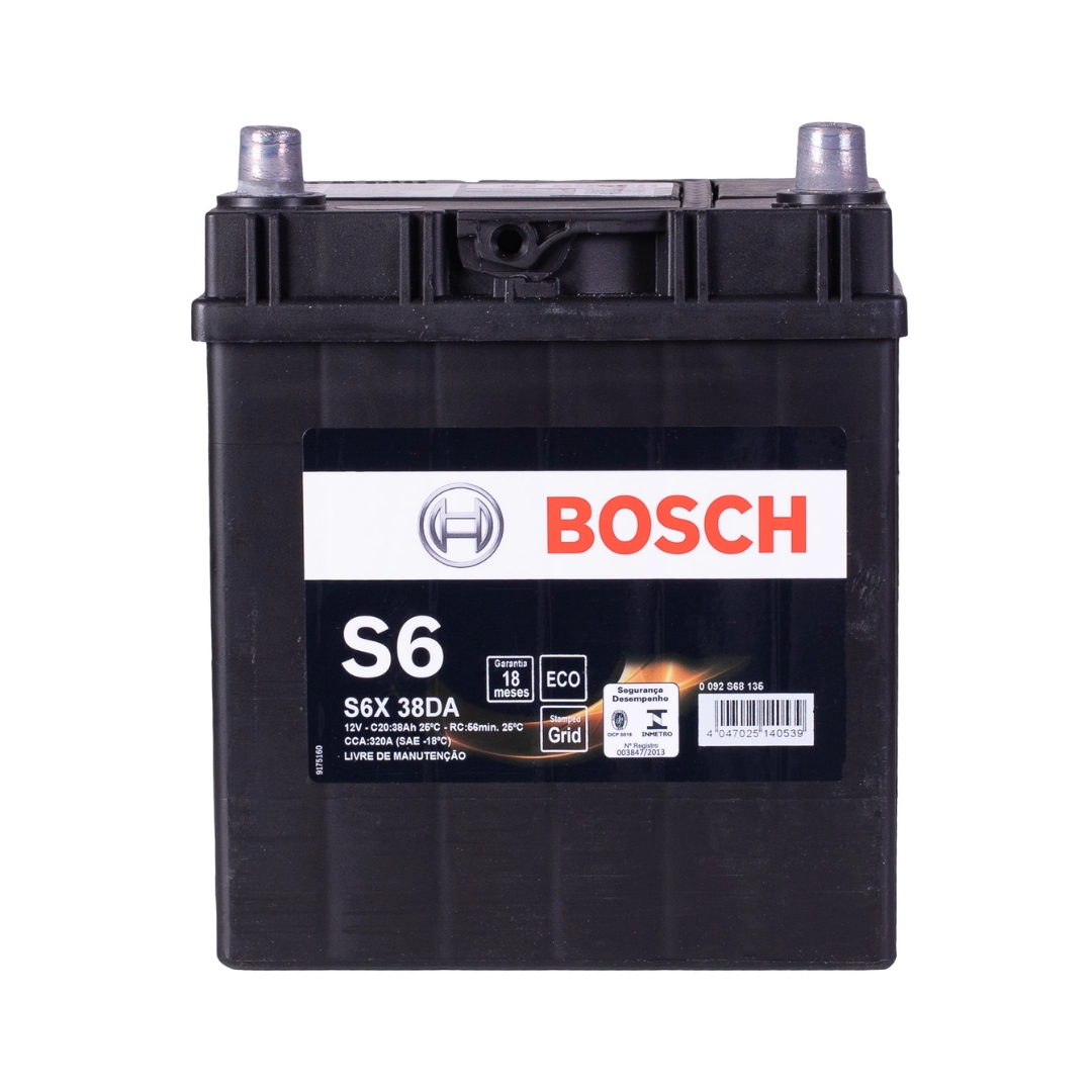 Bateria Automotiva Bosch 38Ah 12V S6X38DA Bateria Automotiva Bosch 38Ah 12V S6X38DA
