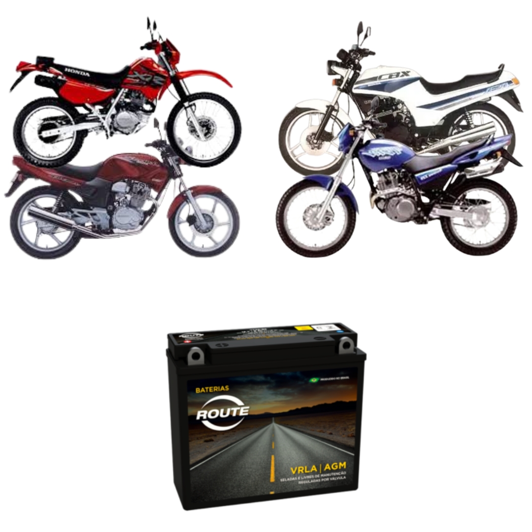 Bateria Route Honda Cbx 200 Strada / Xr 200 - Ytx8-bs Bateria Route Honda Cbx 200 Strada / Xr 200 - Ytx8-bs