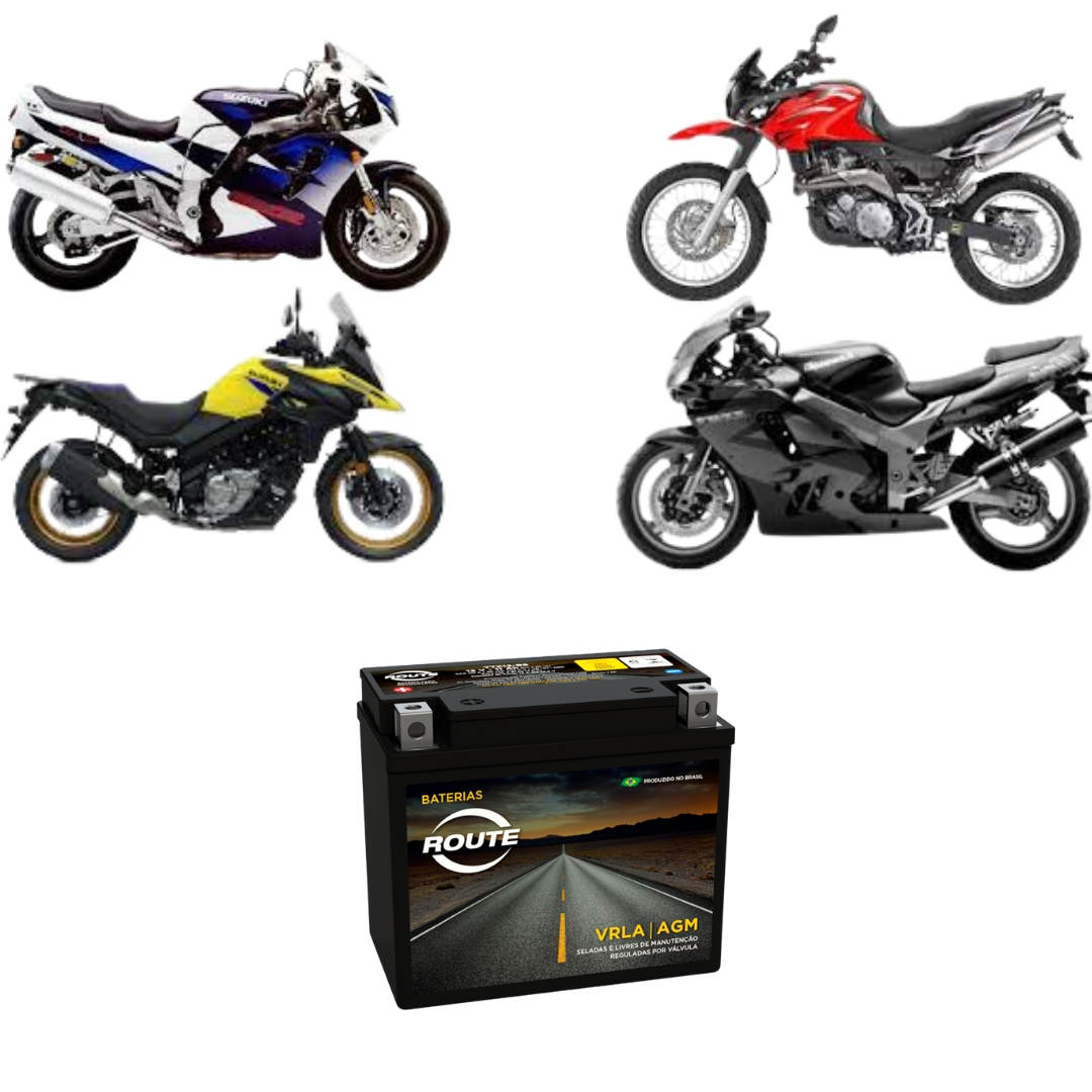 Bateria Moto Route Suzuki Dl 650 V-strom - V Strom YTX12-BS Bateria Moto Route Suzuki Dl 650 V-strom - V Strom YTX12-BS