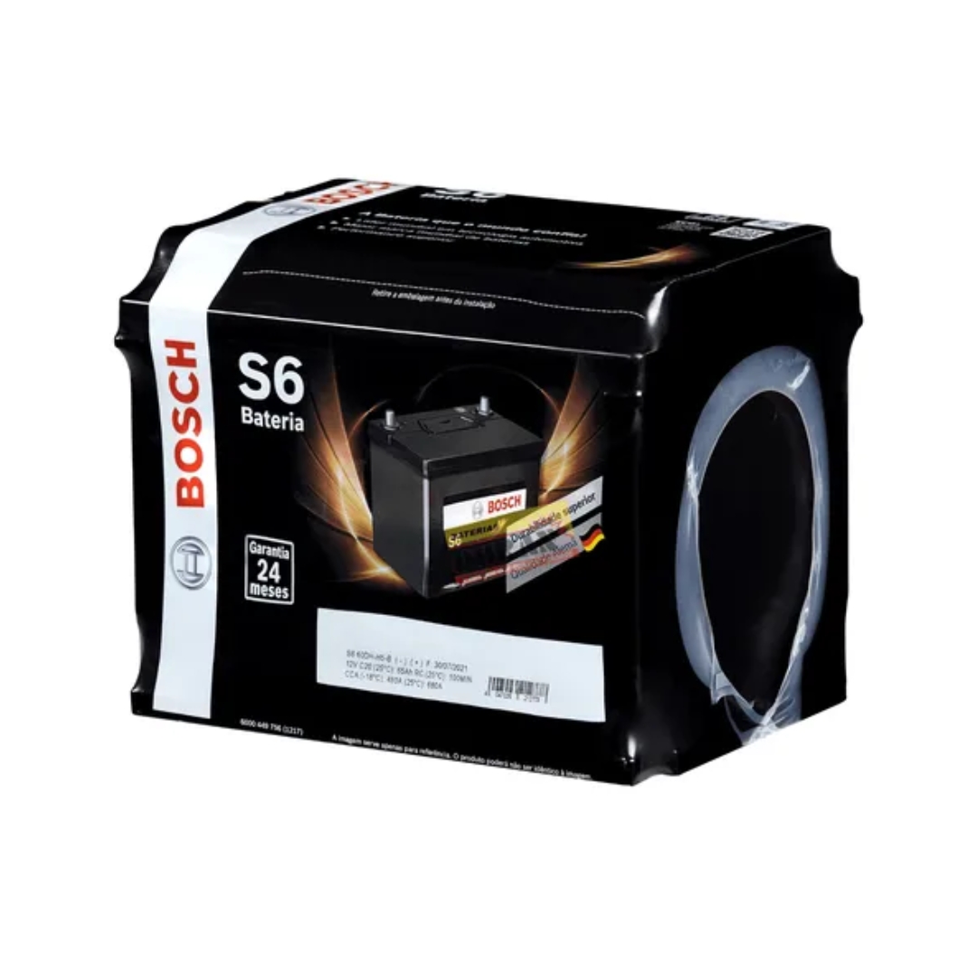 Bateria Automotiva Bosch 60Ah 12V S6X60D Bateria Automotiva Bosch 60Ah 12V S6X60D