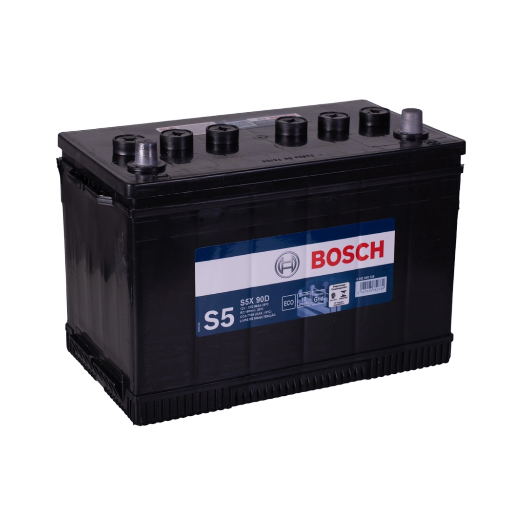 Bateria Automotiva Bosch 90Ah S5X90D Bateria Automotiva Bosch 90Ah S5X90D