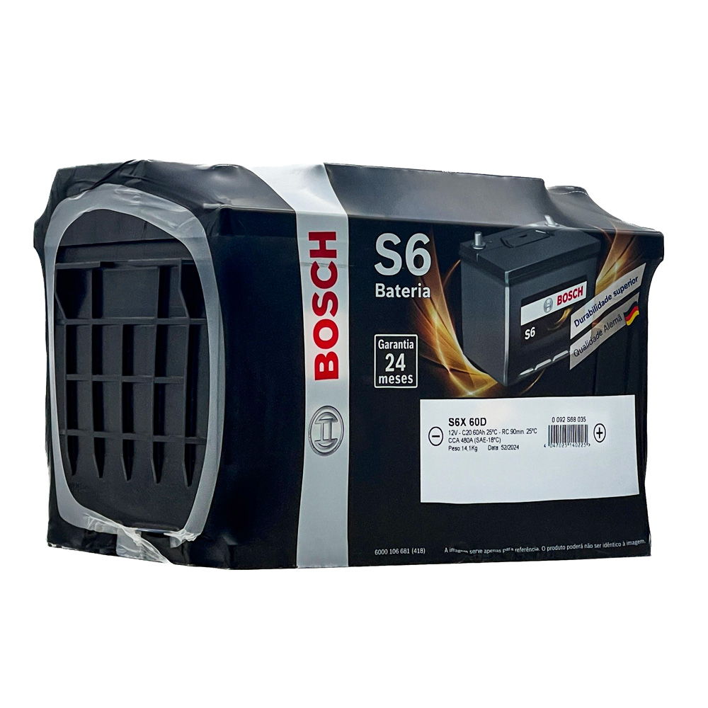 S6X_60D_2_2 (1) Bateria Bosch S6X60DH 60ah Para Argo, H-RV - Imagem 3