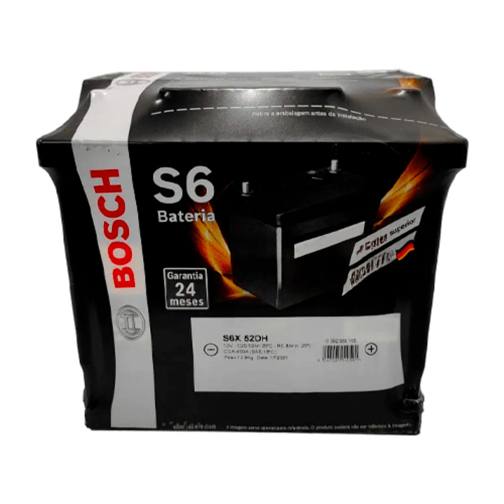 bateria_automotiva_52ah_12v_bosch_s6x52dh_1839_1_72a22193a1ffc59cc4c2e857b892fd3f.jpg Bateria Bosch S6X52DH 52ah Para Strada, Saveiro - Imagem 1