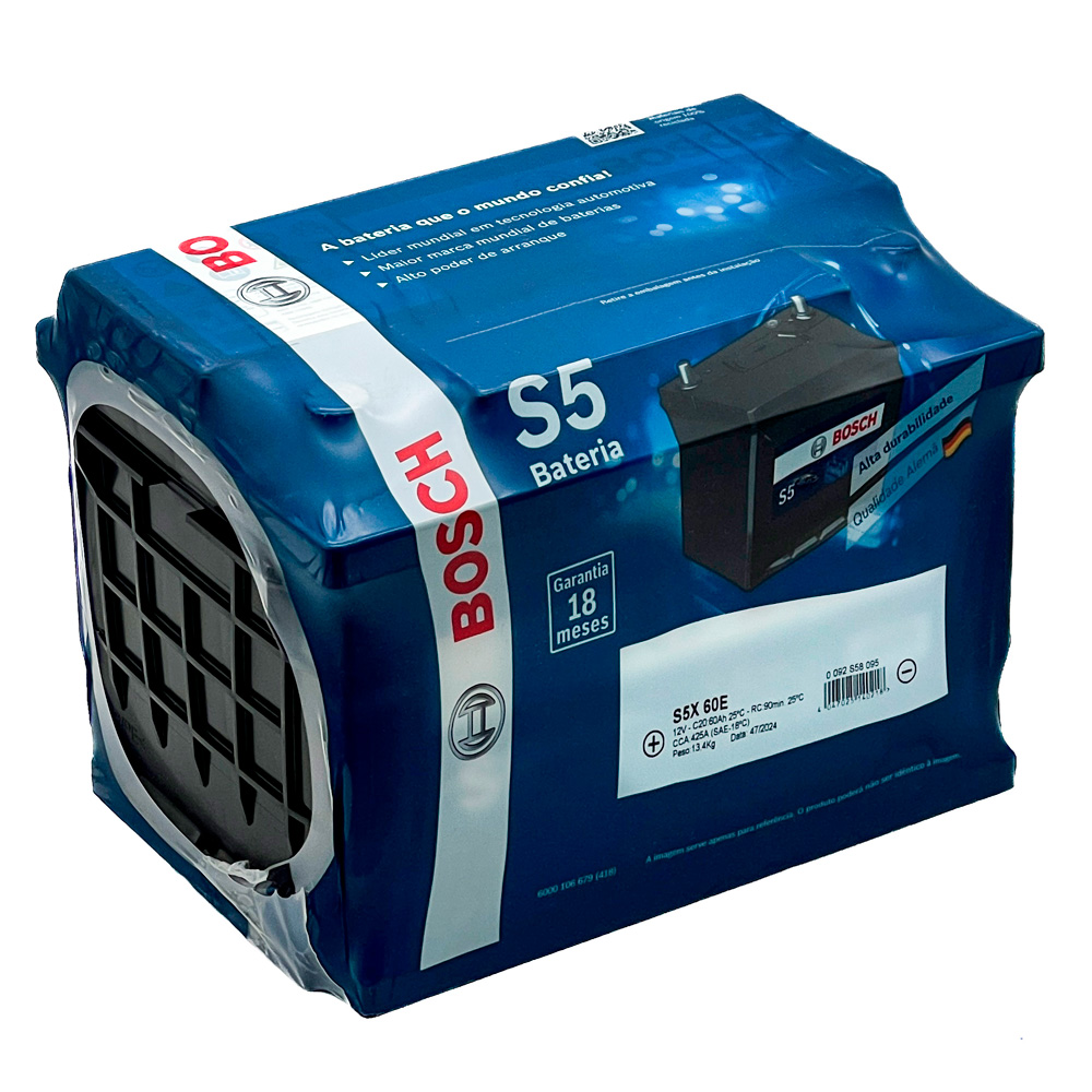 bateria_automotiva_60ah_12v_bosch_s5_polo_esquerdo_s5x60e_1819_1_40634f06d83f22d0f83deee2227784e4.jpg Bateria Bosch S5X60E 60Ah Para Opala, Passat - Imagem 1