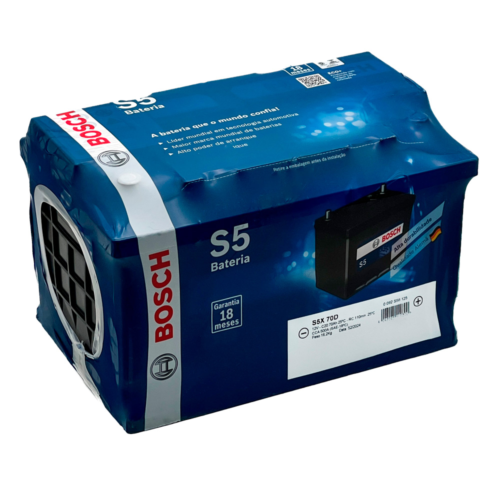 bateria_automotiva_70ah_12v_bosch_s5x70d_1821_1_8c16bcf0aa3684192bde1a44e874765f.jpg Bateria Bosch S5X70D 70ah Para Jetta, Corolla - Imagem 1