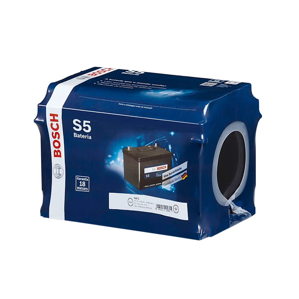 bateria_automotiva_bosch_75ah_12v_cca_530ah_s5x75d_1855_1_2ccaed9f93d7925c9167bfde6017cc1e.jpg Bateria Bosch S5X75D 75Ah Para L200, Pajero, Commander - Imagem 1