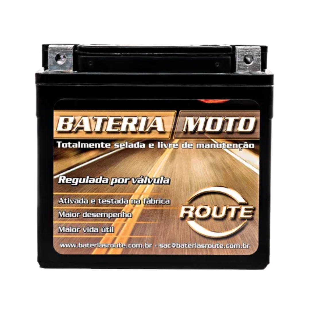 Bateria Moto Route 6ah 12v Para Titan- 150-160 Mix/esd/flex XTZ6LS Bateria Moto Route 6ah 12v Para Titan- 150-160 Mix/esd/flex XTZ6LS