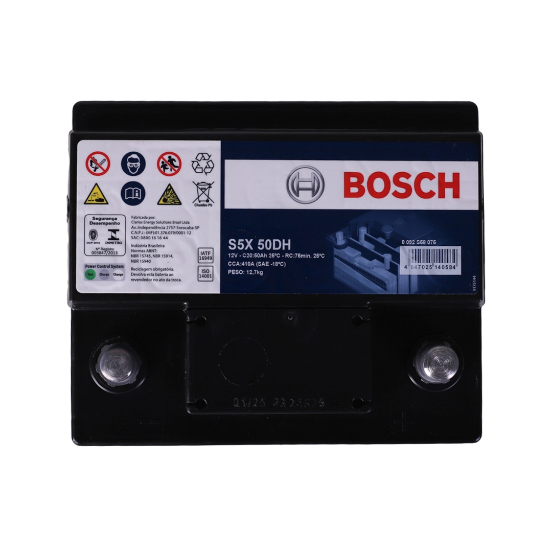 Bateria Bosch S5X50DH 50Ah Palio, Onix Bateria Bosch S5X50DH 50Ah Palio, Onix