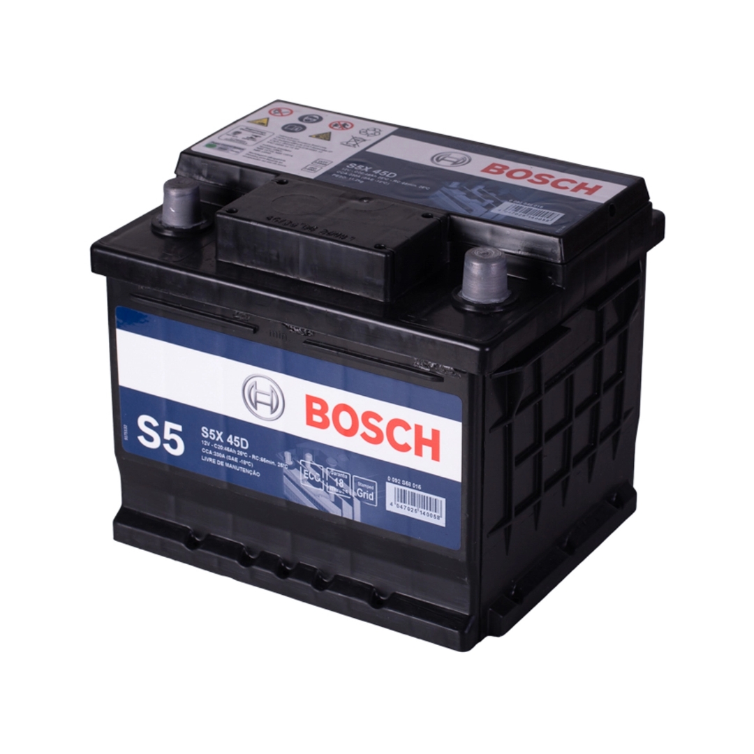 Bateria Bosch S5X45D 45Ah Para Corsa, Classic, Uno Bateria Bosch S5X45D 45Ah Para Corsa, Classic, Uno
