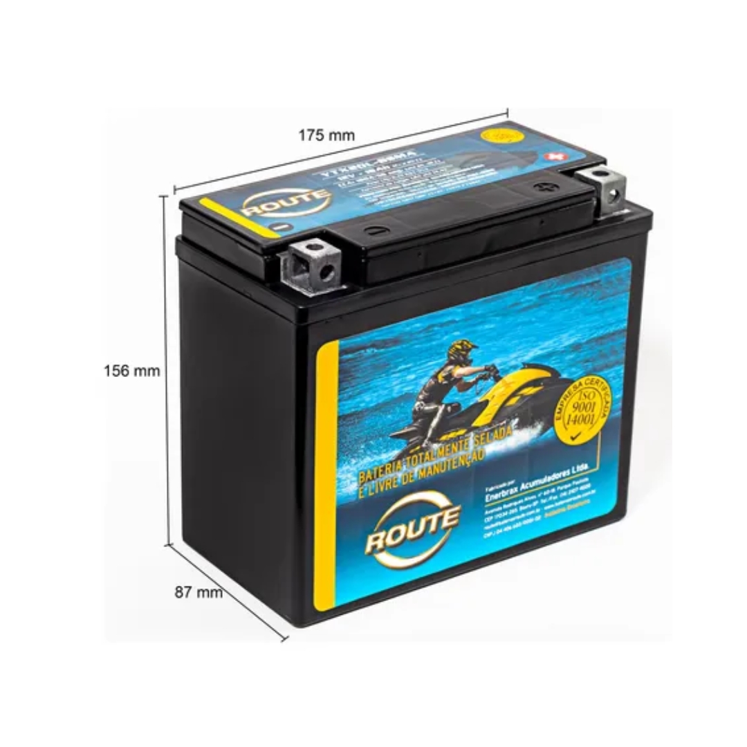 Bateria Route Jet Sky Seadoo 155 Wake (ytx20l-bsma) Bateria Route Jet Sky Seadoo 155 Wake (ytx20l-bsma)