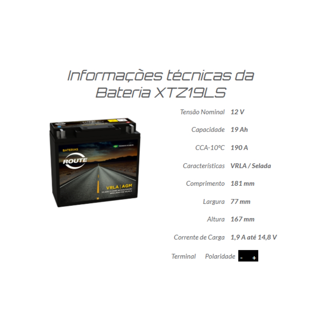 Bateria Bmw K75 K1100 K1200 R1200 C Rt 19ah 12v Xtz19ls Bateria Bmw K75 K1100 K1200 R1200 C Rt 19ah 12v Xtz19ls